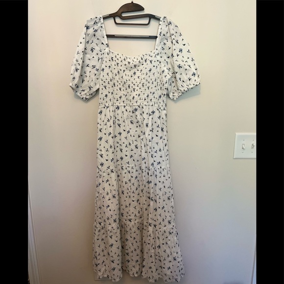 NEW RAHI Nicola Midi Dress Blue & White Floral - Picture 7 of 9